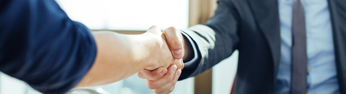 Businessmen shaking hands